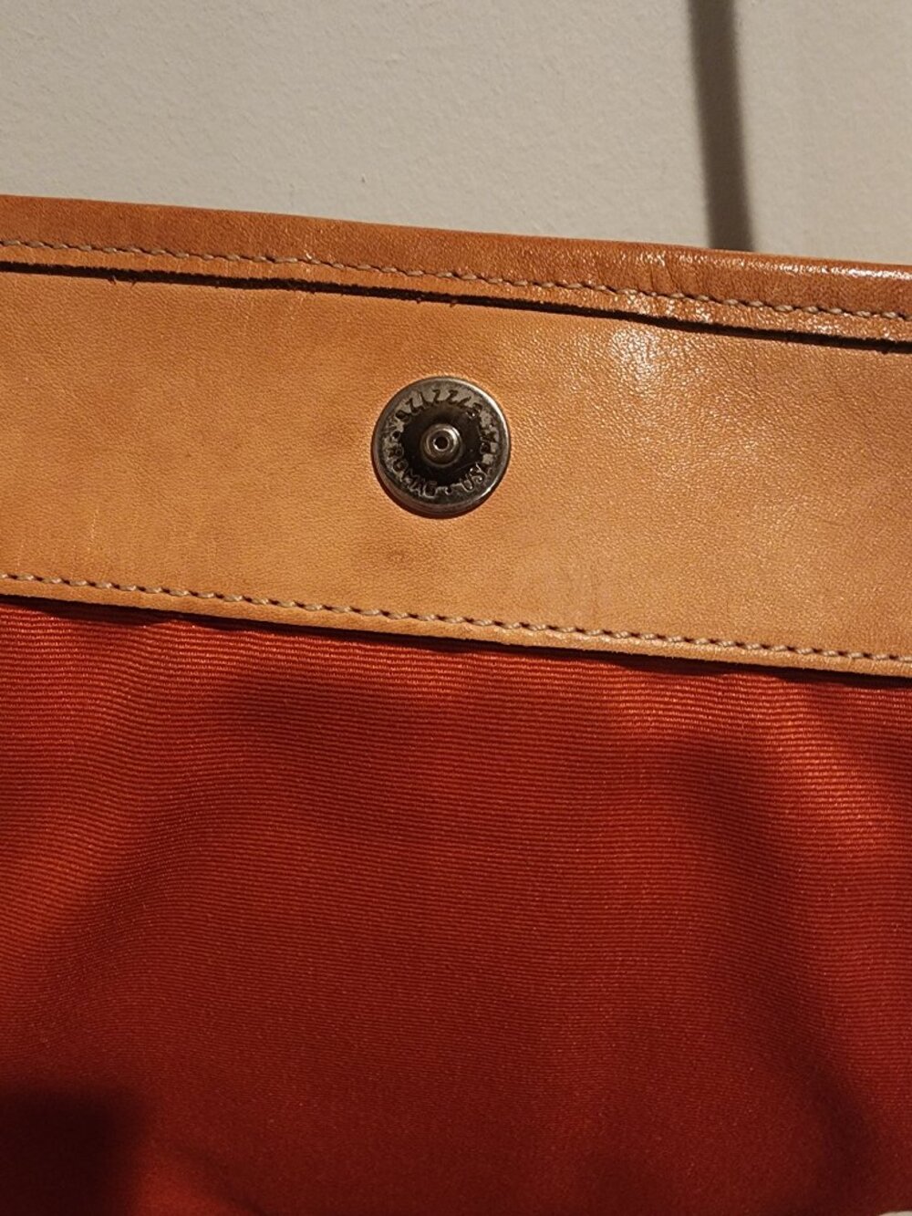 Coach Messenger Bag – Tan Leather Trim - Picture 14 of 16